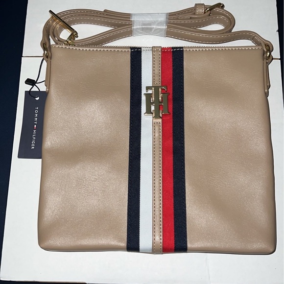 Tommy Hilfiger Bags Tommy Hilfiger Jaden Small Crossbody Bag In Tan